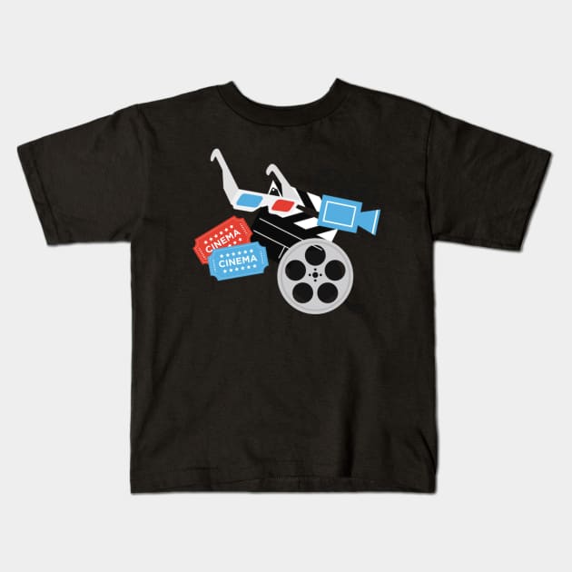 Movie lover Kids T-Shirt by Denvertrooper